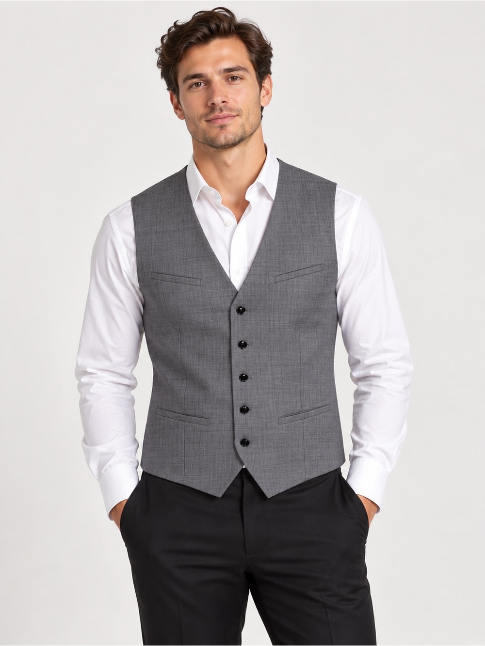 Express Men’s Gray Suit Vest Size Large NWT | $98 Retail